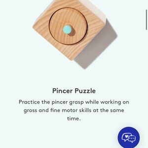 Lovevery Wooden Pincer Puzzle Toy + opposite balls